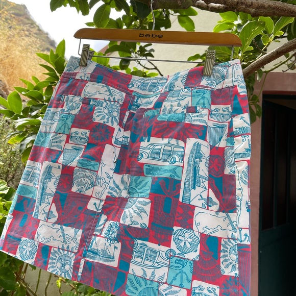 Lilly Pulitzer Patterned Skirt tiny dots very unnoticeable stain - Picture 10 of 10